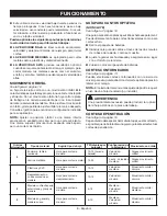 Preview for 26 page of Ryobi PBLJS01 Operator'S Manual