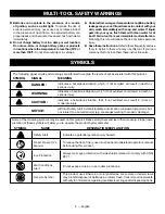 Предварительный просмотр 4 страницы Ryobi PBLMT50 Operator'S Manual