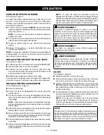 Предварительный просмотр 15 страницы Ryobi PBLMT50 Operator'S Manual