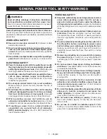 Предварительный просмотр 2 страницы Ryobi PBLRT01 Operator'S Manual