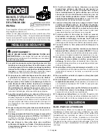 Предварительный просмотр 3 страницы Ryobi PBP004 Operator'S Manual