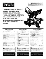 Preview for 1 page of Ryobi PBT01B Operator'S Manual