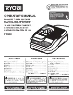 Ryobi PCG004 Operator'S Manual preview