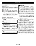 Предварительный просмотр 16 страницы Ryobi PCL406 Operator'S Manual