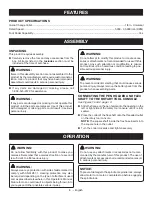 Preview for 8 page of Ryobi PCL480 Operator'S Manual