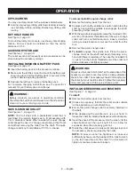 Preview for 9 page of Ryobi PCL480 Operator'S Manual