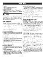 Предварительный просмотр 10 страницы Ryobi PCL480 Operator'S Manual