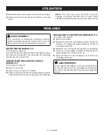 Preview for 22 page of Ryobi PCL500 Operator'S Manual