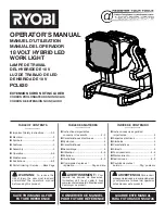 Preview for 1 page of Ryobi PCL630 Operator'S Manual