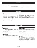 Preview for 5 page of Ryobi PCL631 Operator'S Manual