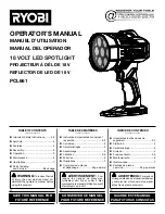 Предварительный просмотр 1 страницы Ryobi PCL661 Operator'S Manual