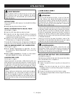 Предварительный просмотр 10 страницы Ryobi PCL702 Operator'S Manual