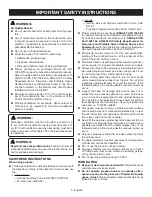 Предварительный просмотр 3 страницы Ryobi PCL801 Operator'S Manual