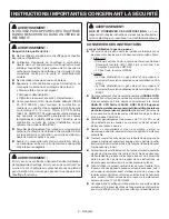 Предварительный просмотр 13 страницы Ryobi PCL801 Operator'S Manual