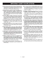 Предварительный просмотр 3 страницы Ryobi PCL946 Operator'S Manual