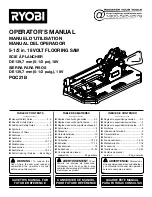 Предварительный просмотр 1 страницы Ryobi PGC21B Operator'S Manual