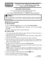 Preview for 1 page of Ryobi Phone Works ES2000 Quick Start Manual