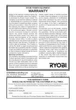 Ryobi PLASMA-40 Owner'S Operating Manual предпросмотр