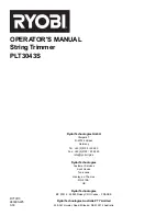 Предварительный просмотр 20 страницы Ryobi PLT3043S Operator'S Manual