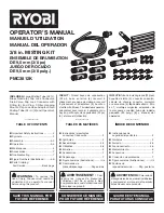 Preview for 1 page of Ryobi PMC3812K Operator'S Manual