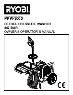 Preview for 1 page of Ryobi PPW-3000 Owner'S/Operator'S Manual