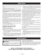 Предварительный просмотр 11 страницы Ryobi PRT100 Operator'S Manual