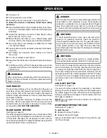 Preview for 8 page of Ryobi PSBCS01 Operator'S Manual