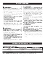 Preview for 31 page of Ryobi PSBCS02 Operator'S Manual