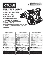 Ryobi PSBRH01 Operator'S Manual preview