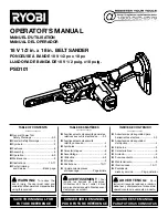 Preview for 1 page of Ryobi PSD101 Operator'S Manual