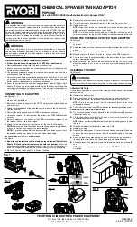 Preview for 1 page of Ryobi PSP02AD Manual