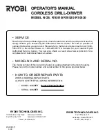 Preview for 14 page of Ryobi R10510 Operator'S Manual