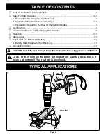 Preview for 2 page of Ryobi R10511 Operator'S Manual