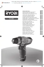 Preview for 1 page of Ryobi R12DD-LL13S Original Instructions Manual