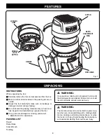 Предварительный просмотр 8 страницы Ryobi R1801M Operator'S Manual