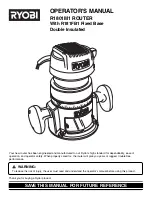 Preview for 1 page of Ryobi R1801M1 Operator'S Manual