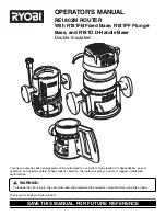 Preview for 1 page of Ryobi R181D Operator'S Manual