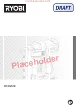 Ryobi R18GS18 Manual preview