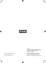 Preview for 12 page of Ryobi R18HAC Original Instructions Manual