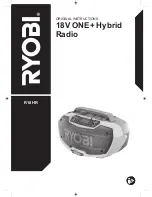 Ryobi R18HR Original Instructions Manual preview