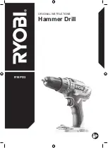 Предварительный просмотр 1 страницы Ryobi R18PD3 Original Instructions Manual