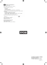 Preview for 112 page of Ryobi R18S18G Original Instructions Manual