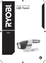 Preview for 1 page of Ryobi R18T Original Instructions Manual