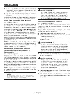 Preview for 14 page of Ryobi R860012 Operator'S Manual