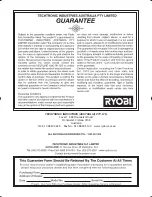 Preview for 8 page of Ryobi RAD38 Owner'S Operating Manual