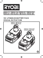 Preview for 1 page of Ryobi RB18L15A Original Instructions Manual