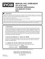 Preview for 16 page of Ryobi RB60 (Spanish) Manual Del Operador