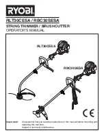 Ryobi RBC30SESA Operator'S Manual предпросмотр