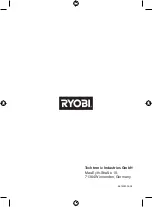 Предварительный просмотр 112 страницы Ryobi RBIRT08 Original Instructions Manual