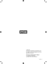 Preview for 32 page of Ryobi RBL26G Original Instructions Manual